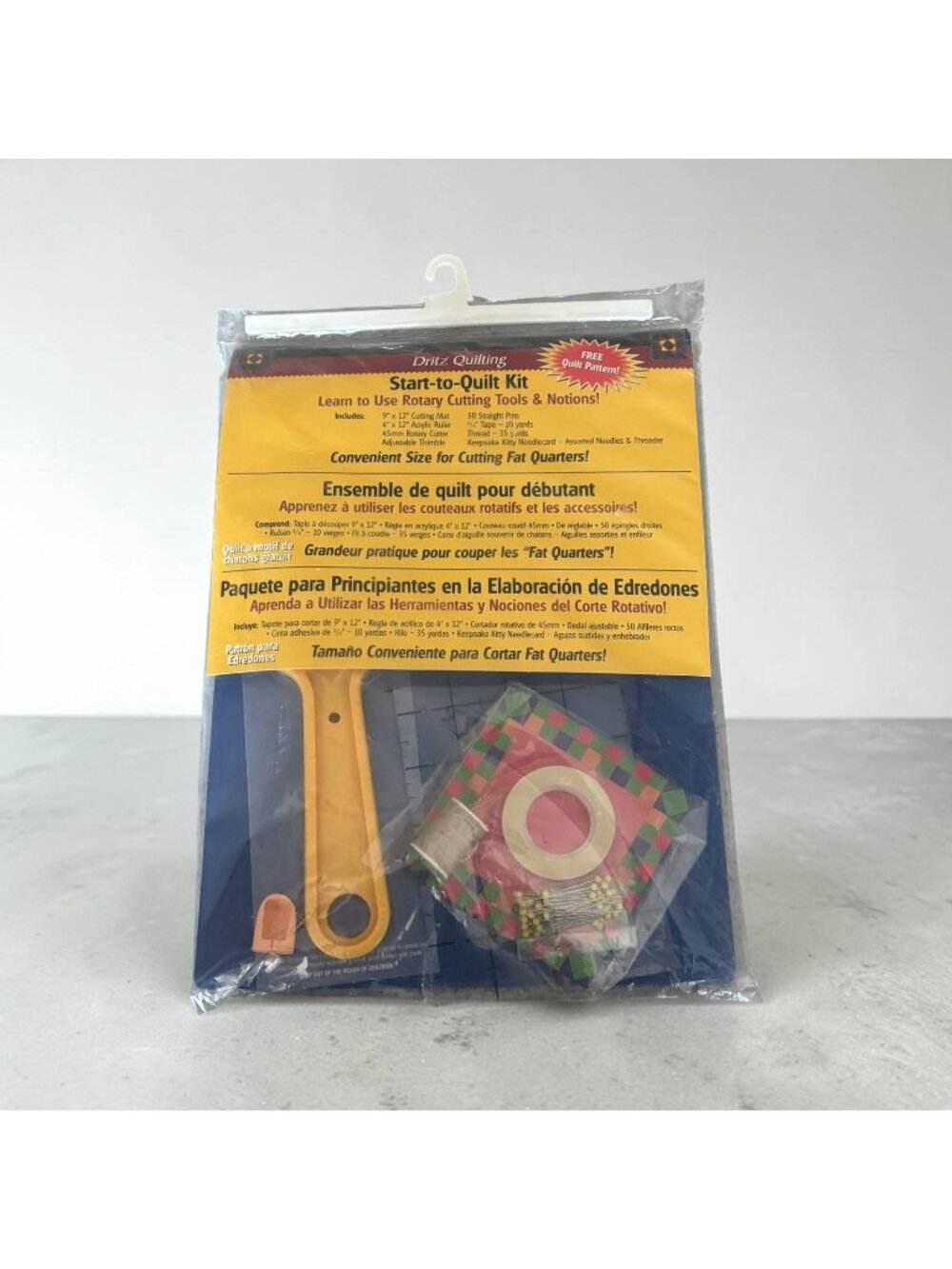 New Dritz Kit Start To Quilt Cutting Mat Ruler More Crafter Gift Sewing